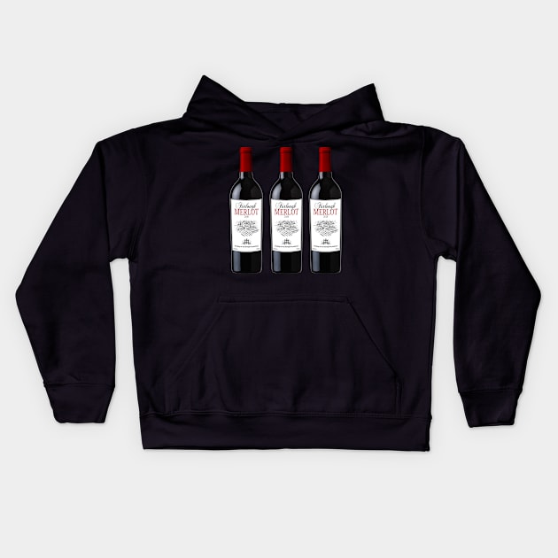 Furlough merlot Kids Hoodie by thehollowpoint